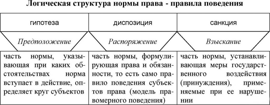 структура уголовно-процессуальной нормы