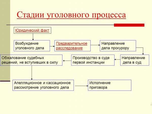 стадии уголовного процесса